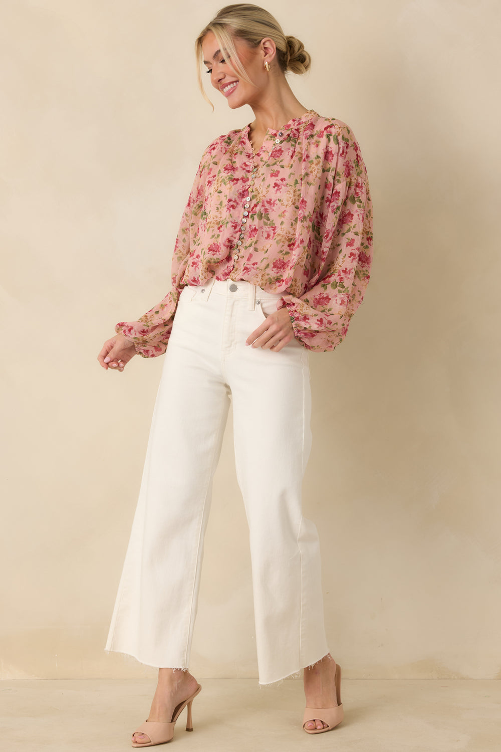 Angled-Front-View-Emphasizing-The-Sheer-Fabric-And-Relaxed-Fit