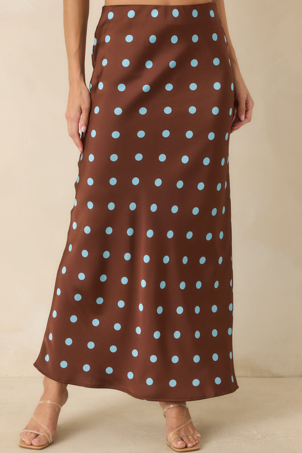 Elastic-Waist-Polka-Dot-Skirt