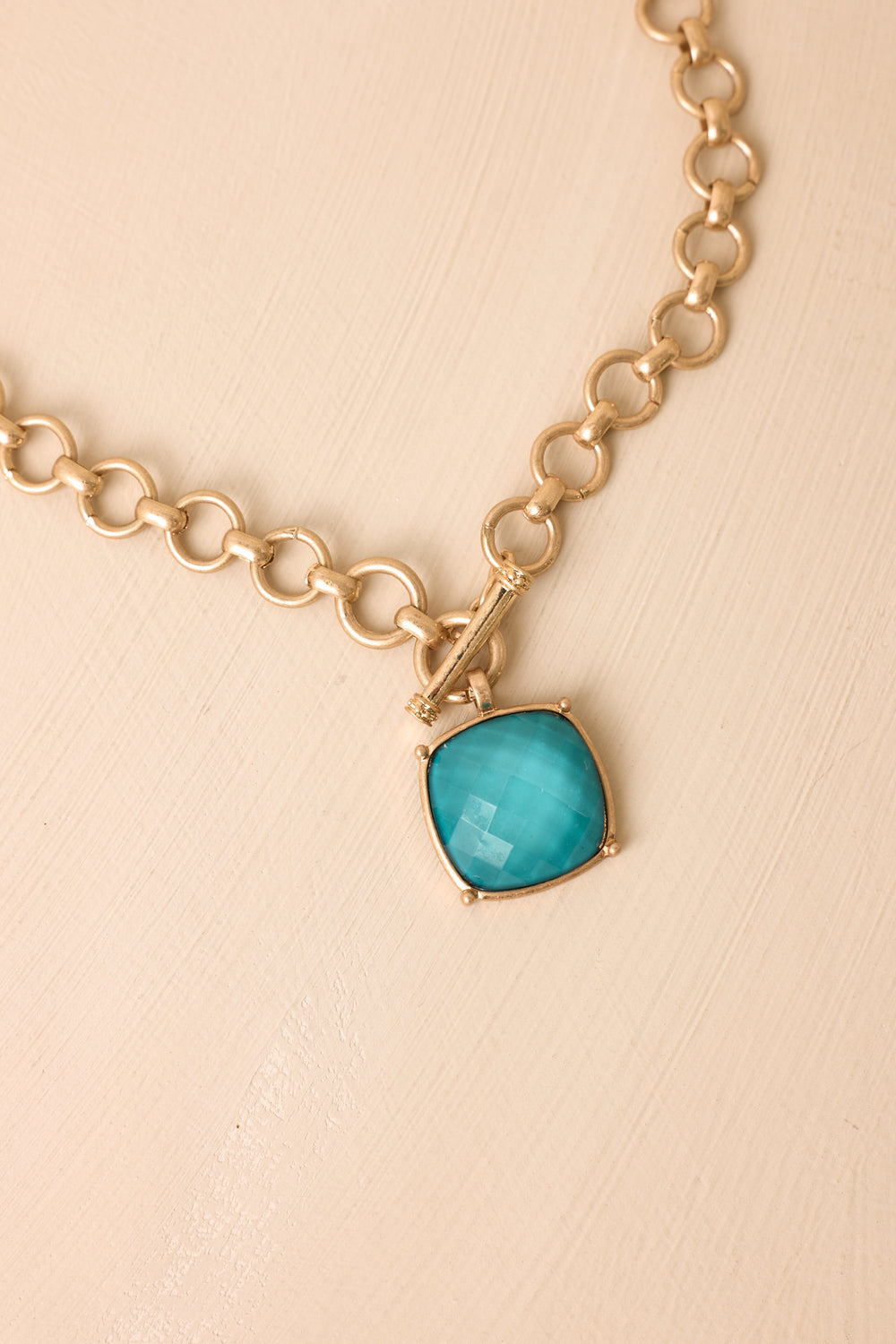 Gold-Teal-Toggle-Pendant-Necklace