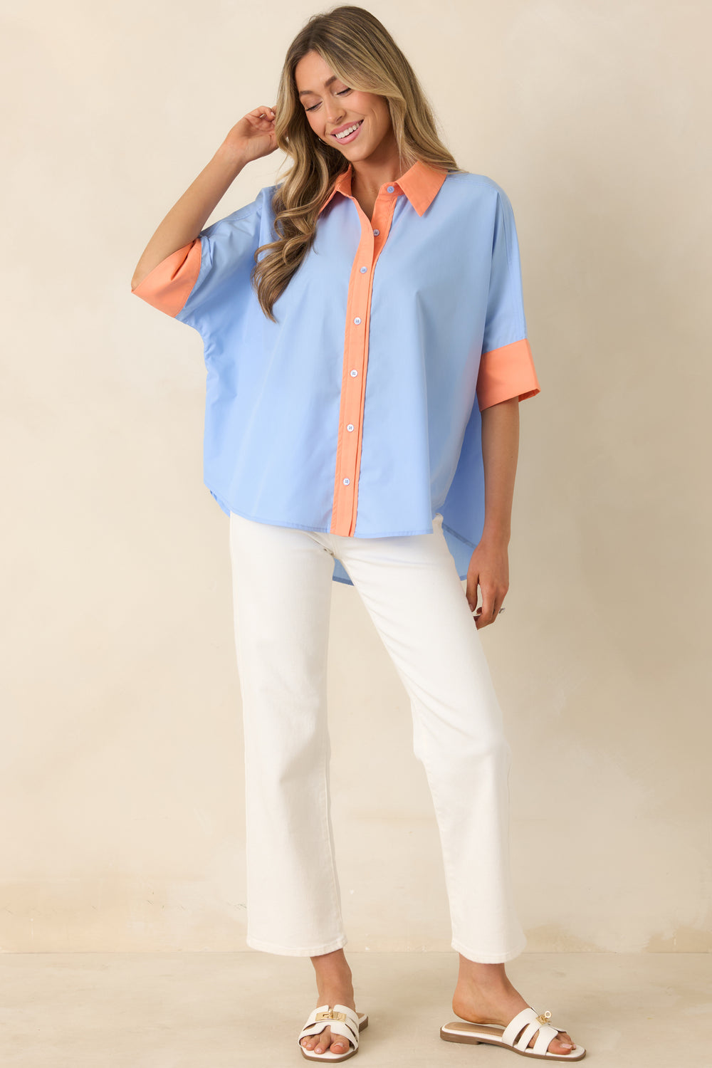Lightweight-Button-Front-Top-With-A-Relaxed-Silhouette