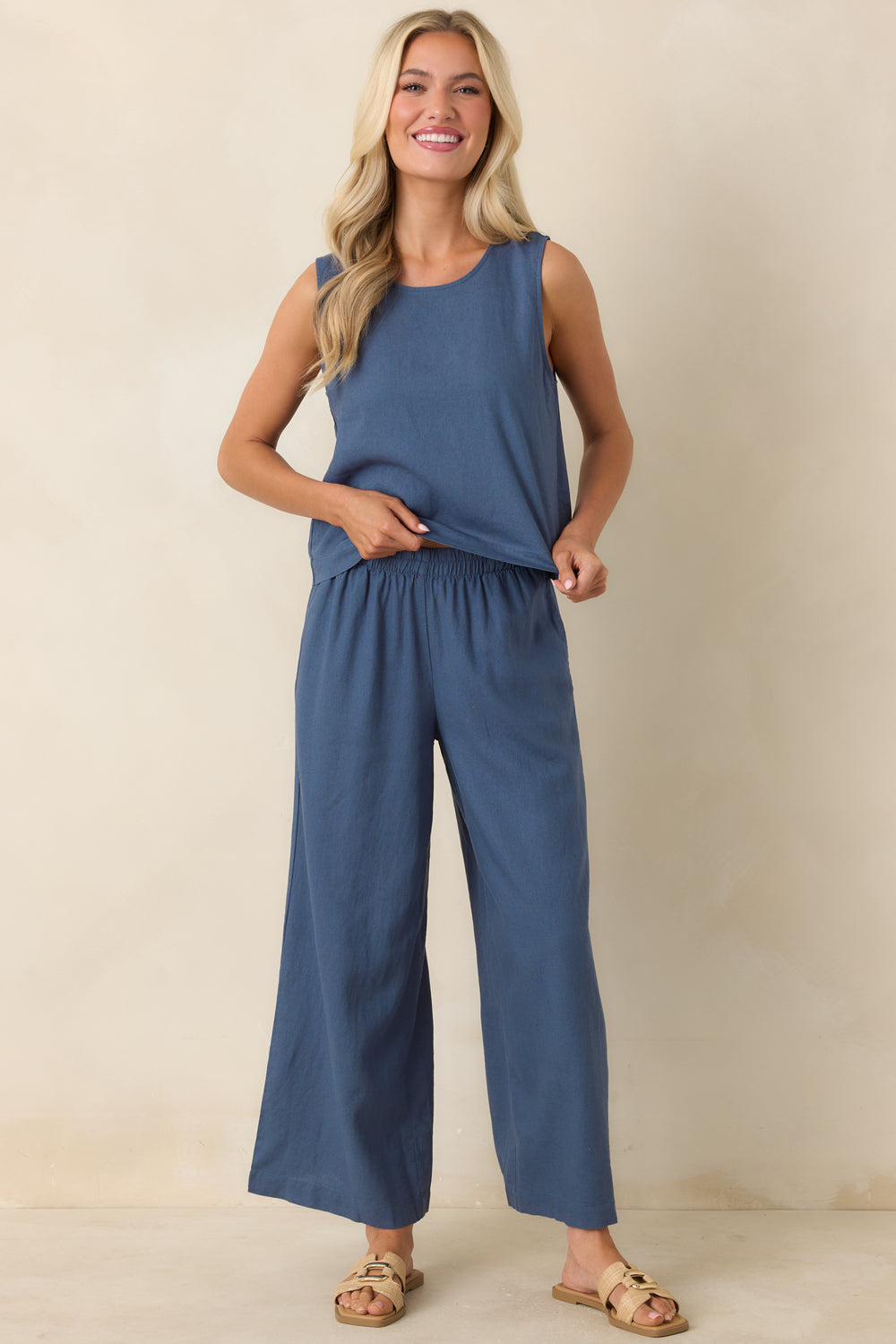 Lightweight-Linen-Blend-Top-With-Boxy-Silhouette