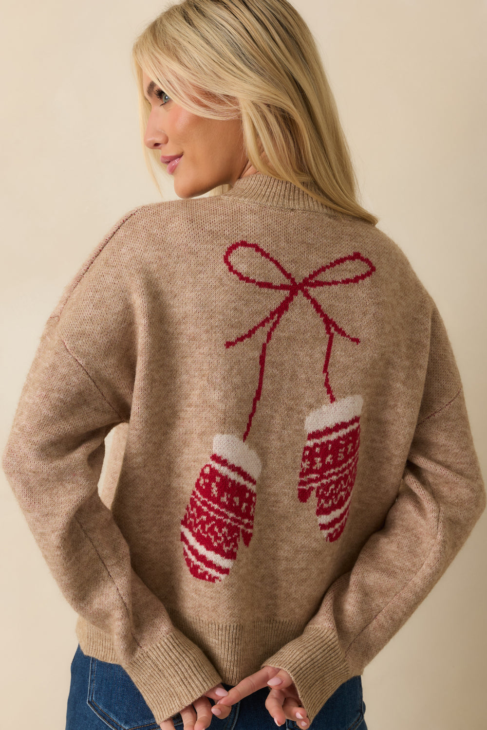 Rear-View-Mocha-Knit-Sweater-Relaxed-Fit-Ribbed-Trim