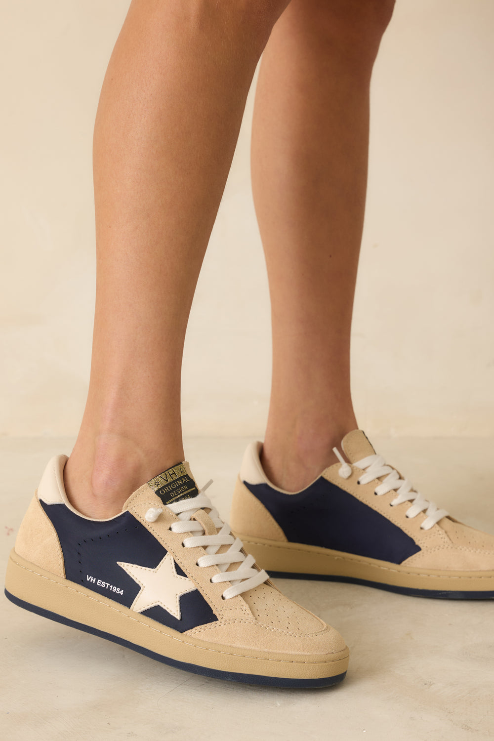 Suede-Side-Panels-Navy-Star-Logo-Close-Up-Detail
