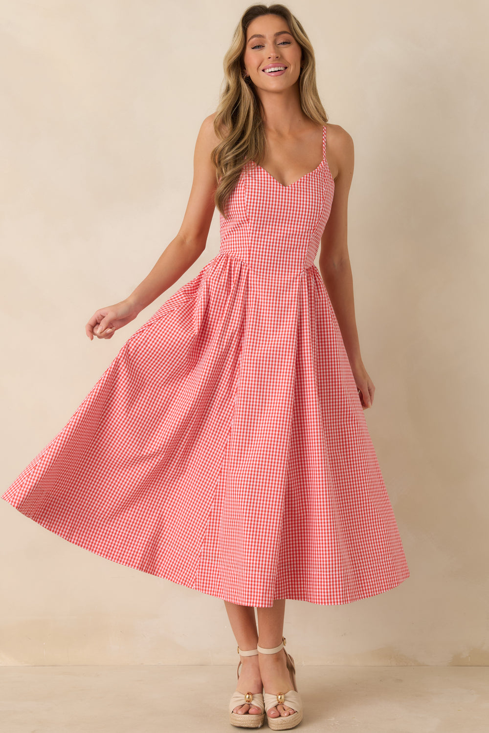 Vertical-Striped-Midi-Dress-With-Delicate-Straps