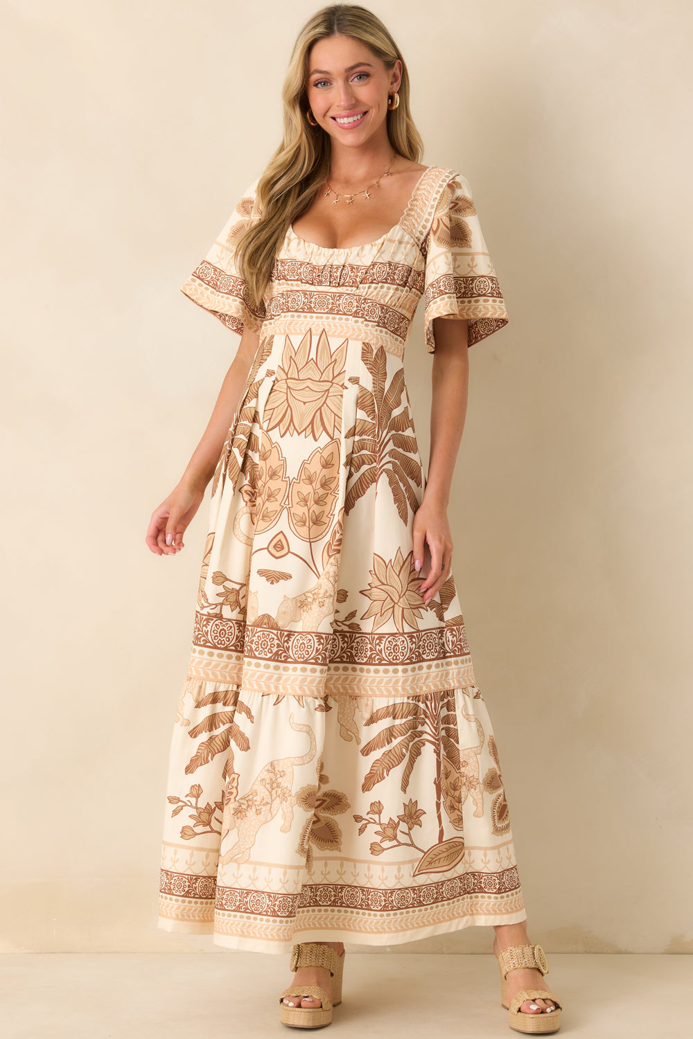boho-printed-maxi-dress-scoop-neck-short-sleeves